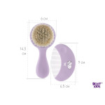 Pieptene-perie moale Roxy Kids din lână de oaie, Lavanda (RBH-003-V)