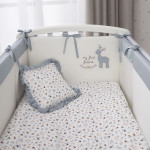 Lenjerie de pat pentru copii Perina Little Forest (LF7-01.4) Acvamarin