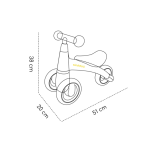Bicicletă fără pedale Skiddou Berit (2030022) Roz