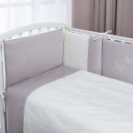 Lenjerie de pat pentru copii Perina Ameli (АМ6-01.2) Alb