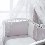 Lenjerie de pat pentru copii Perina Ameli (АМ6-01.2) Alb