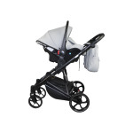 Carucior 3in1 Sojan Sibex Extra Piele (2010402) Gri