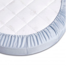 Cearșaf de pat pe bandă elastică Perina (PRO-125x75.10) Albastru