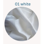 Cearsaf cu elastic JERSEY 160×80 cm Eucalyptus (MDJ-101) alb