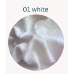 Cearsaf cu elastic TERRY 160×80 cm Eucalyptus (MDT-101) alb