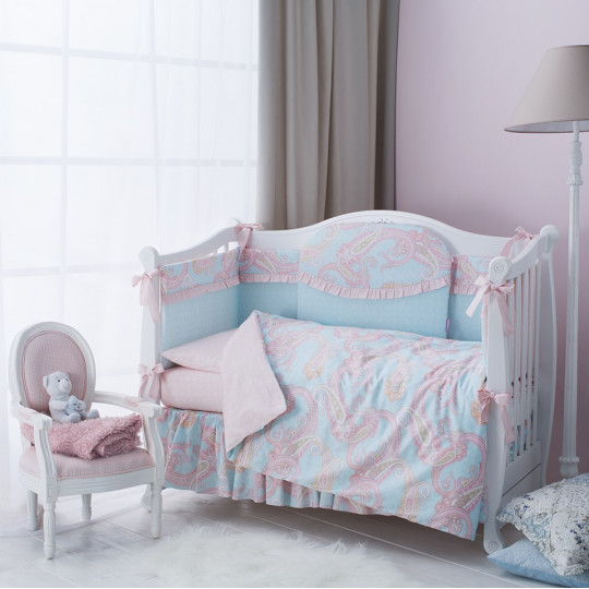 Lenjerie de pat pentru copii Perina Chantelle (S6-01.3) Albastru deschis