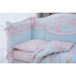 Lenjerie de pat pentru copii Perina Chantelle (S6-01.3) Albastru deschis