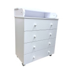Comodă Eucalyptus Garry80 (DSK-G801) Alb
