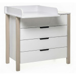 Comodă Eucalyptus Karol90 (DSK-K05) Alb+Cappuccino