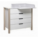 Comodă Eucalyptus Karol90 (DSK-K05) Alb+Cappuccino