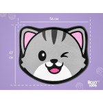 Covor de plus cu efect de memorie Roxy Kids „Cat” 50×60 cm (RBMT-003)