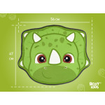 Covor de plus cu efect de memorie Roxy Kids „Dino” 50×60 cm (RBMT-002)