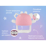 Dentitie din silicon pentru mana Roxy Kids „Crabby”, Roz (RST-002-P)