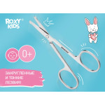 Foarfece de manichiura integral metalice pentru nou-nascuti Roxy Kids, (RPS-005)