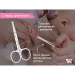 Foarfece de manichiura integral metalice pentru nou-nascuti Roxy Kids, (RPS-005)