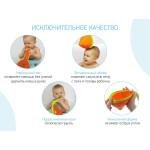 Galetuță pentru baie cu stropitoare Roxy Kids „Flipper” (RBS-004-O) Orange 