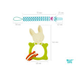 Inel gingival Roxy Kids „Bunny” cu lantisor (RBT-001GNSC) Verde