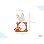 Inel gingival Roxy Kids „Bunny” (RBT-001BD) Ciocolata