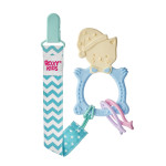 Inel gingival Roxy Kids „Meow” cu lantisor (RMT-001SC) Albastru