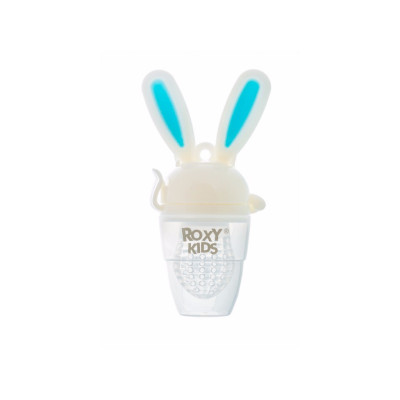 Nibler „Bunny Twist” Roxy Kids cu mecanism rotativ adaugare alimente, Albastru (RFN-005)