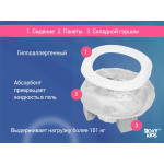 Oliță de călătorie Roxy Kids HandyPotty 3in1 (HP-255GG) Gri