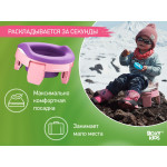 Oliță de călătorie Roxy Kids HandyPotty 3in1 (HP-255E) Roz+Violet 