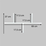Organizator sertar pentru comoda Eucalyptus Karol90 (DSK-0003) Alb (69x37m)