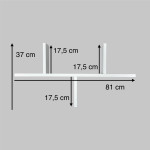 Organizator sertar pentru comoda Eucalyptus Napoli90 (DSK-0005) Alb (81x37cm)