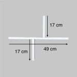 Organizator sertar pentru comoda60 Eucalyptus (DSK-0004) Alb (48,50x36cm)