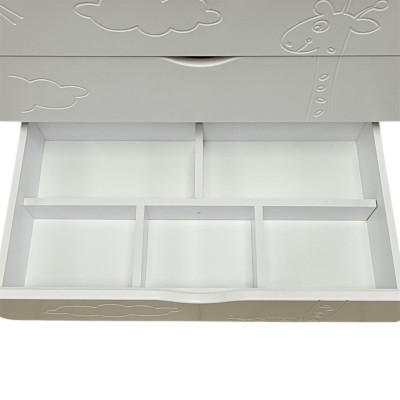 Organizator sertar pentru comoda80 Eucalyptus (DSK-0001) Alb (71x37cm)