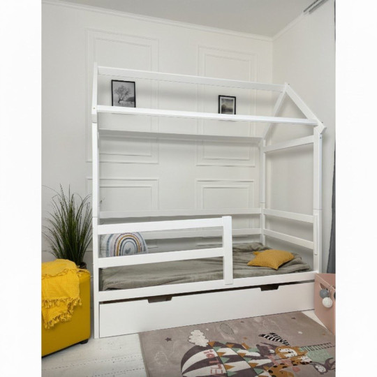 Pat Goydalka TERRY cu sertar (1B810-1) Alb 160x80cm