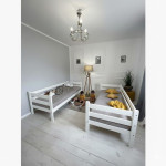 Pat suprapus Goydalka TOKYO fără sertar (1B99-1) Alb 190x80cm