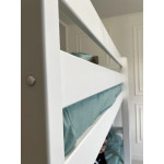 Pat suprapus Goydalka TOKYO fără sertar (1B99-1) Alb 190x80cm