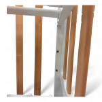 Pătuţ Eucalyptus Mia Premium Elite Transversal (DS-406) Alb+Natural