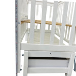 Pătuţ Goydalka ALEX PREMIUM UNIVERSAL (1B26-1) Alb