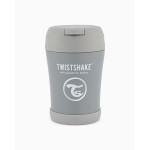 Recipient termic din otel inoxidabil Twistshake pentru alimente cu lingurita 350ml  (78751) Gri