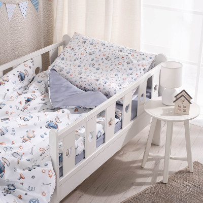 Lenjerie de pat pentru copii Perina Robo (PK3-08.1) Albastru