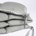 Protecție pentru patuț Perina Soft Cotton (CK1/4-05.13) Gri-oliva