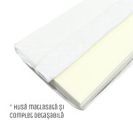Saltea pentru copii Eucalyptus Memory Cocos 120x60x10cm (MD-022)