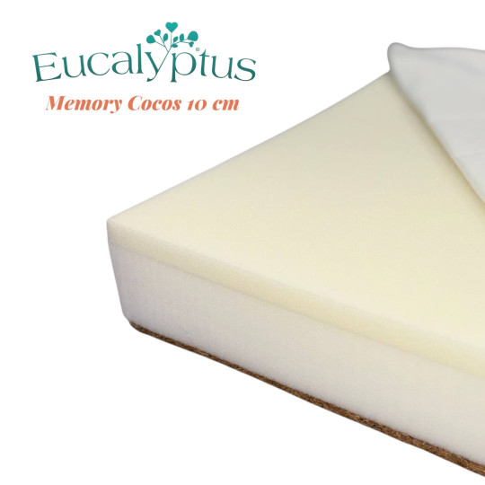 Saltea pentru copii Eucalyptus Memory Cocos 120x60x10cm (MD-022)