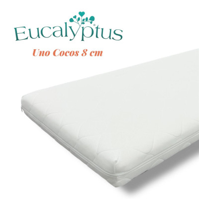 Saltea pentru copii Eucalyptus Uno Cocos 120x60x8cm (MD-001)