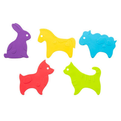 Set de mini-covorase anti-alunicare Roxy Kids „Animals”, 5 buc. (RBM-010-CG)