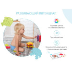 Set de mini-covorase anti-alunicare Roxy Kids „Sea Animals”, 4 buc. (RBM-010-4) Bright colors