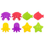 Set de mini-covorase anti-alunicare Roxy Kids „Sea Animals”, 8 buc. (RBM-010-8) Bright colors