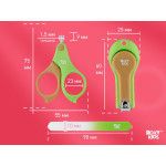 Set manichiura Roxy Kids „Frunze”, Verde+Maro (RPS-003-G)