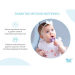 Set periuță de dinți+perie de masaj Roxy-Kids (RTB-005) Lavanda