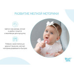 Set periuță de dinți+perie de masaj Roxy-Kids (RTB-003) Mov 