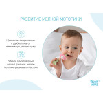 Set periuță de dinți+perie de masaj Roxy-Kids (RTB-006) Verde Deschis 