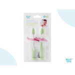 Set periuță de dinți+perie de masaj Roxy-Kids (RTB-006) Verde Deschis 