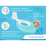 Set periuțe de dinți Roxy Kids „Căluț de mare” 2 buc (RTB-012-MG) Mint+Verde 